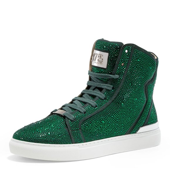 Men's J75 by Jump Sestos Forest Green High Top Fashion Sneakers NWT - Picture 1 of 6